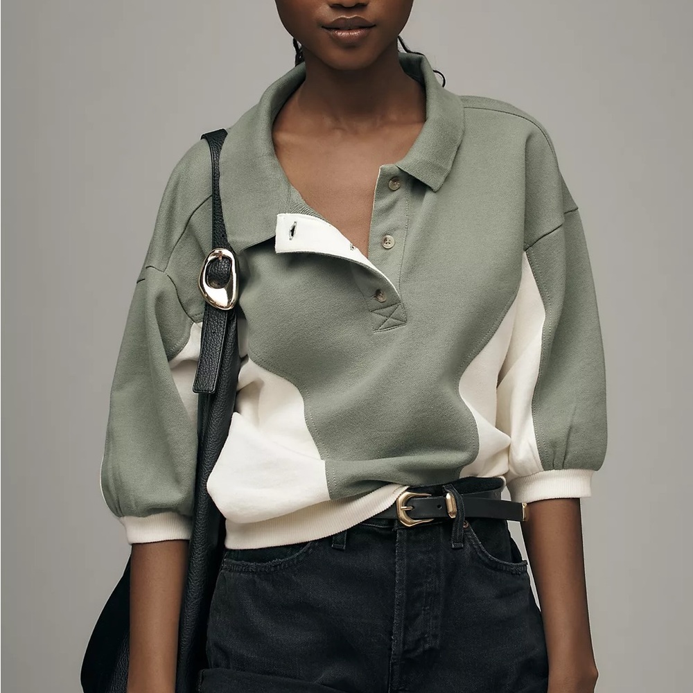 Pilcro Nikki Bubble sleeve shirt